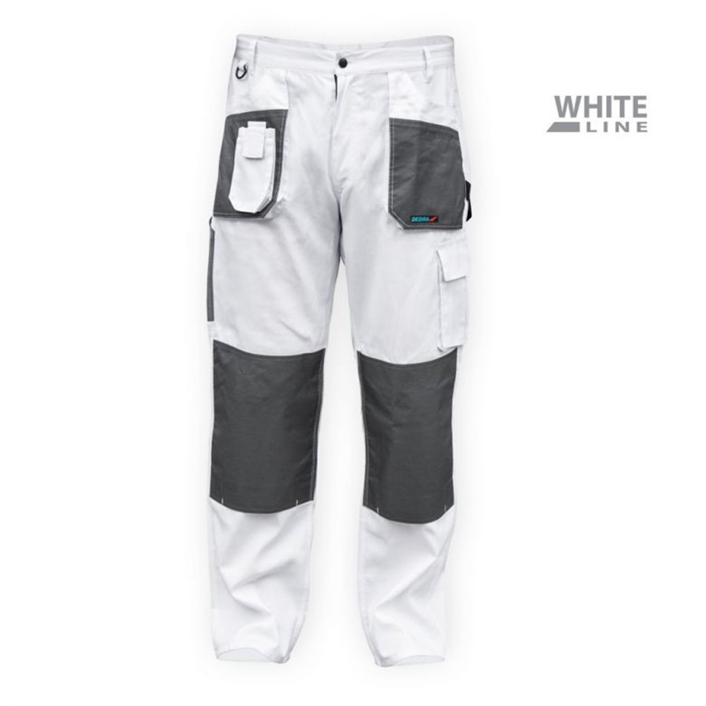 DEDRA spodnie do pasa białe 190g/m2